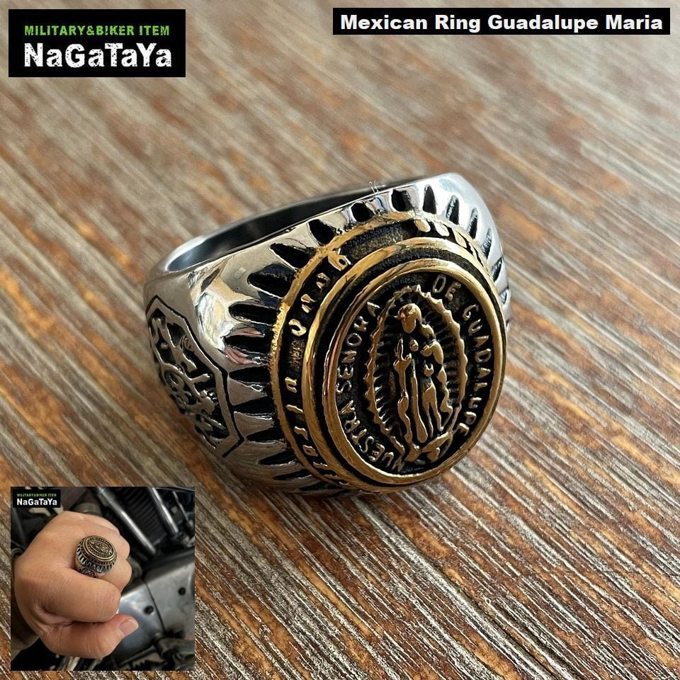 MEXICAN RING メキシカンリング グアダルーペ マリア ステンレス 