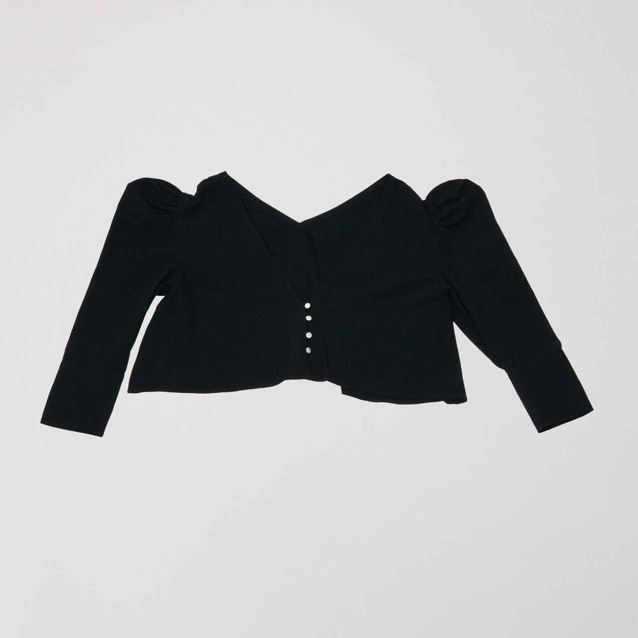 Drop puff blouse/black