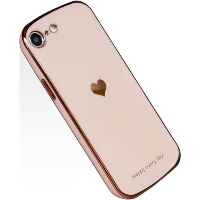 iPhone8 / 7 / SE ケース 第2/3世代 兼用 かわいい メッキ加工 レンズ保護 キャラクター tpu ソフト ストラップホール付き 耐衝撃 軽量 iPhone8 カバー iPhone SE2/7/8/SE3 ピンク 69
