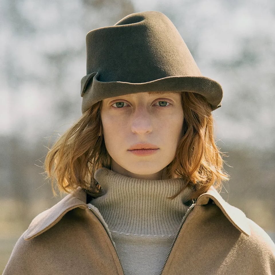 OUND(オウンド) CAVEN - HAND KNITTED WOOL JUMPER スラブ糸 手編み