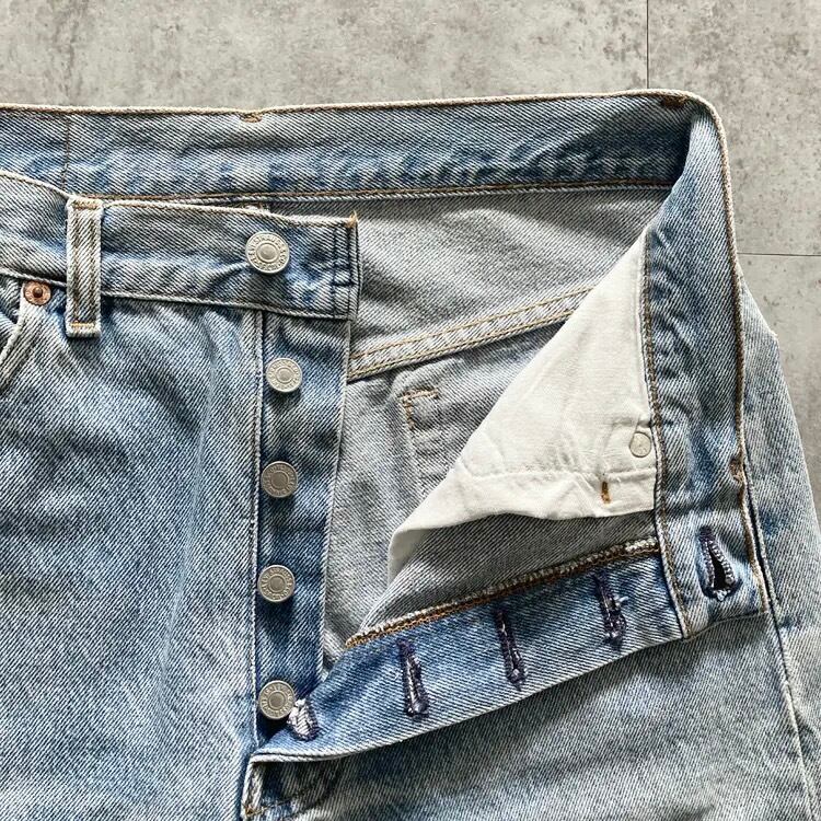W30 L36】90's US.Levis 501 リーバイス バレンシア工場(555) ボタン裏