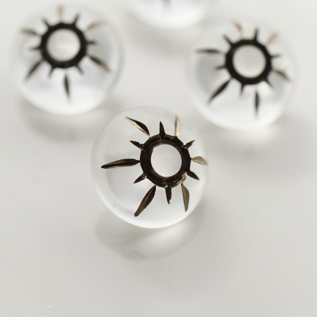 ドイツ マットクリア×シルバーサンフラワー 13.5㎜