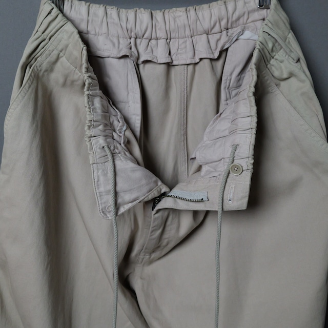 [yohji yamamoto pour homme]  cotton wide slacks