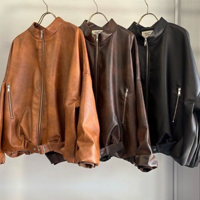 【MARGAUX VINTAGE】レザーライダース