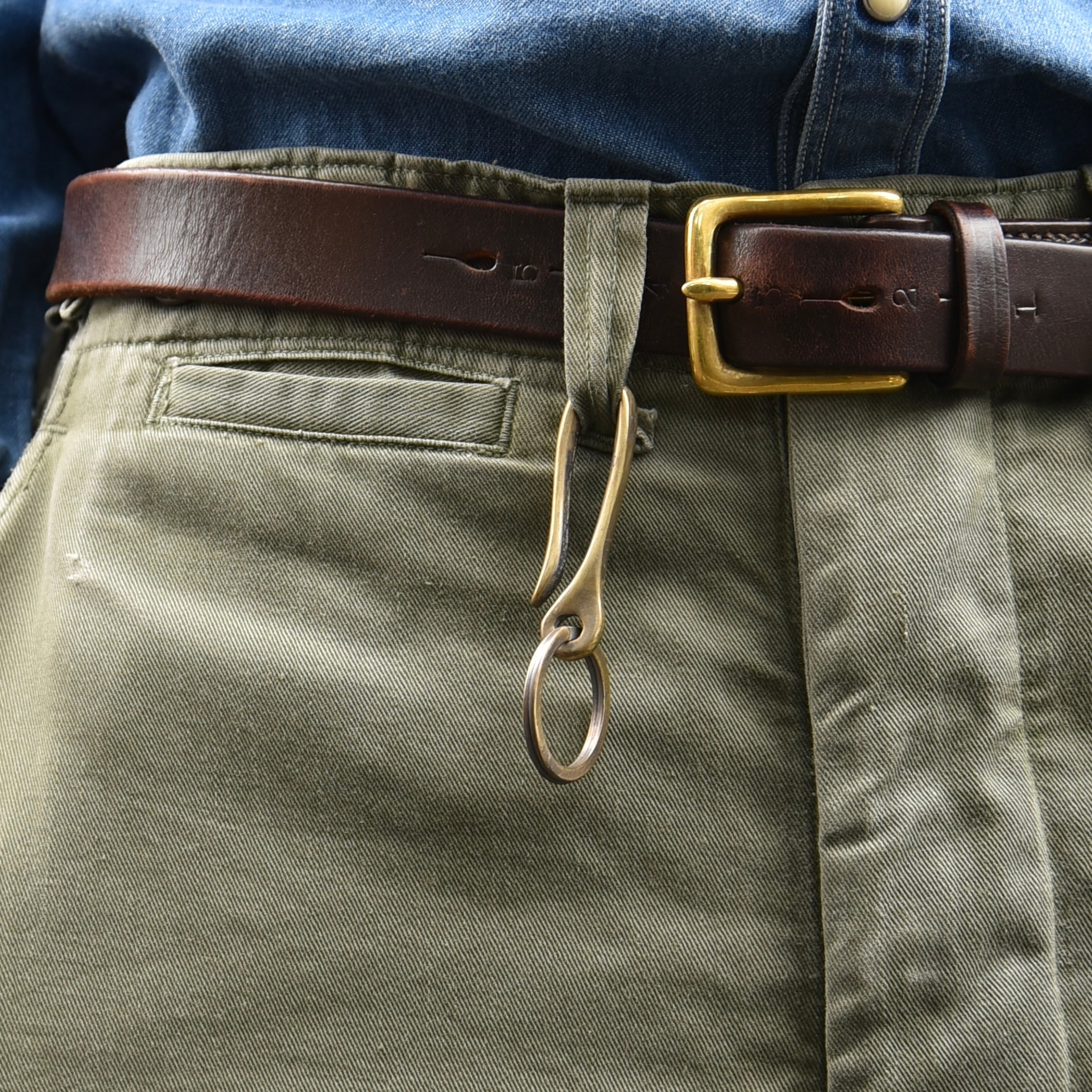 燻 / アンカー】Vintage Anchor Key Ring Hand Made in Japan