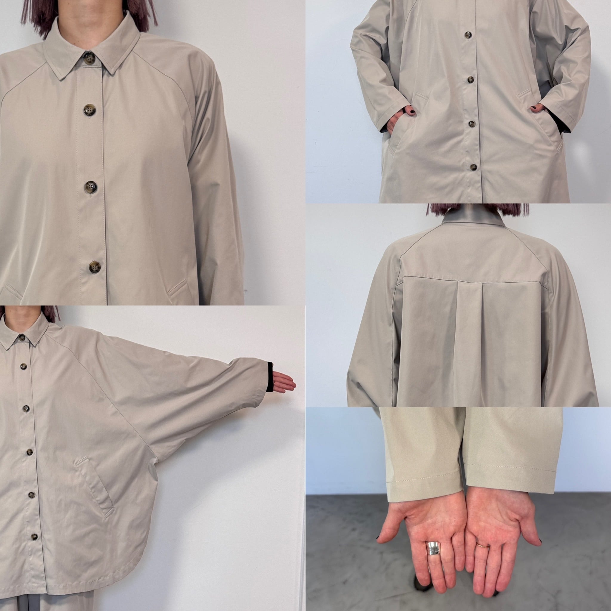 ポンチョシルエットオーバーSH/エクリュ | CFT.