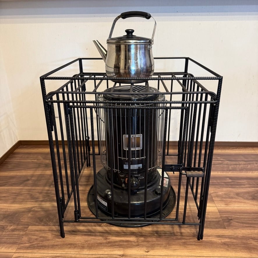 トヨトミ KS-67H対応 ストーブガード 工房金魚アイアンシリーズ 艶消し