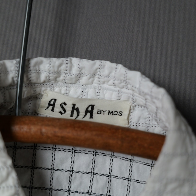 [ASHA by MDS]  Textured Grid Shirt