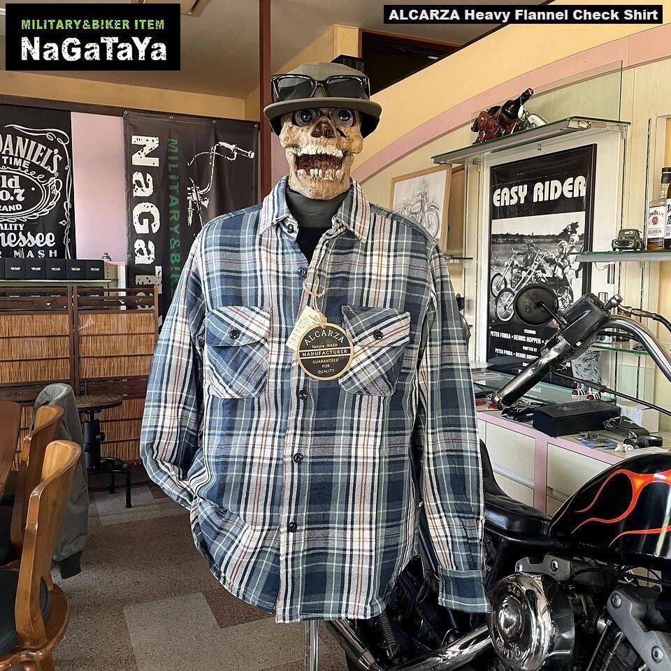 ALCARZA アルカーザ ヘビーネルチェック ワークシャツ タータン