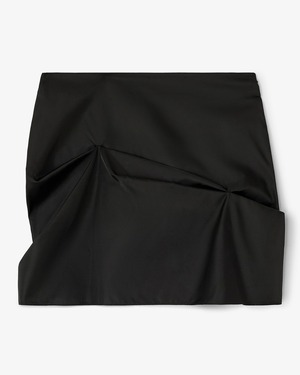 【GANNI】Black Nylon Mini Skirt