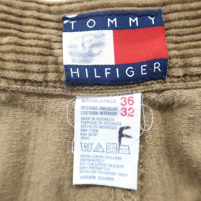 古着 TOMMY トミーヒルフィガー コーデュロイパンツ ブラウン