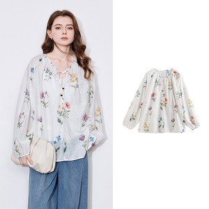 Flower Chiffon Shirt / フラワー シフォン シャツ