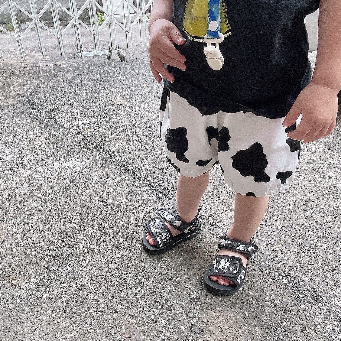 モーモー柄のかぼちゃパンツ】 牛 カボチャ 牛柄 ズボン 子供服