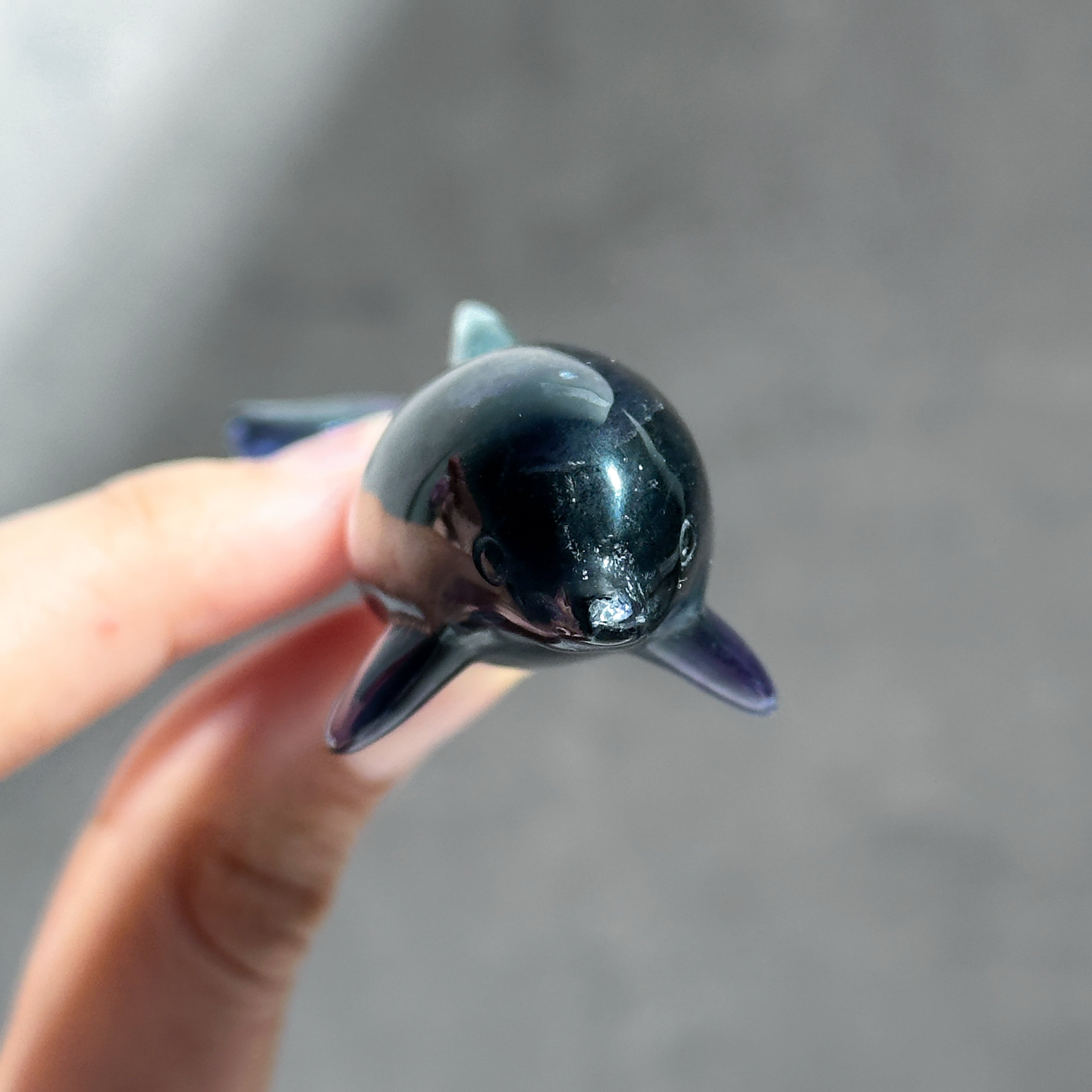 レインボーフローライト イルカ44◇ Fluorite ◇天然石