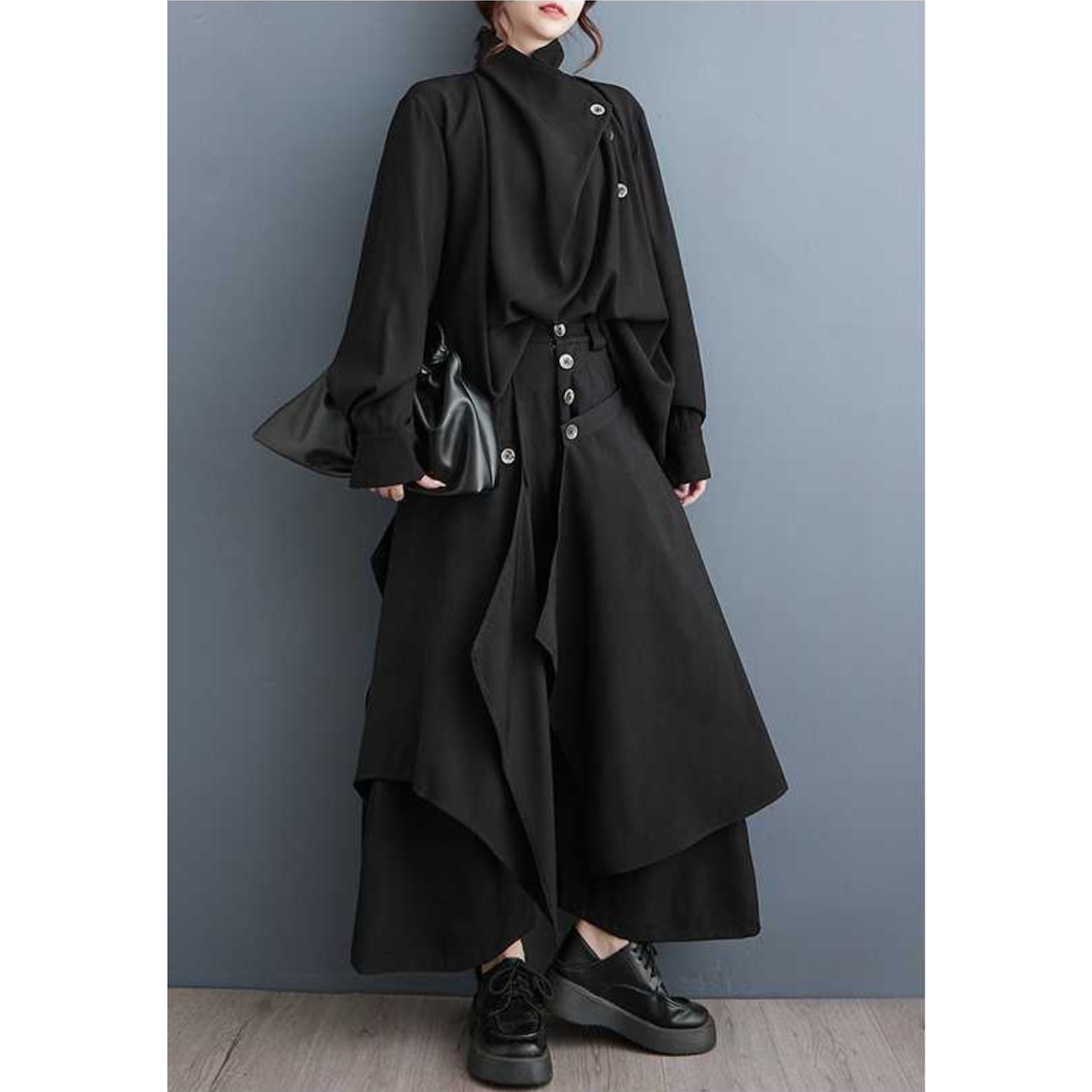 モダンマジック ボタンデザインシャツ M24222