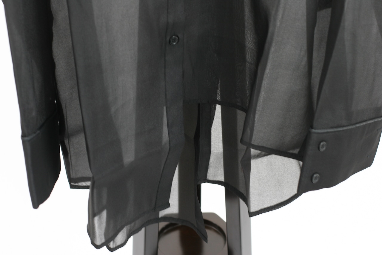 【Parc.1】Sheer Asymmetry Shirt(108-066315)