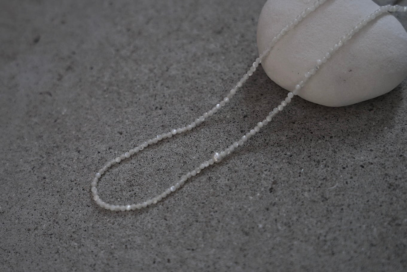 necklace / 1粒パール mother of pearl