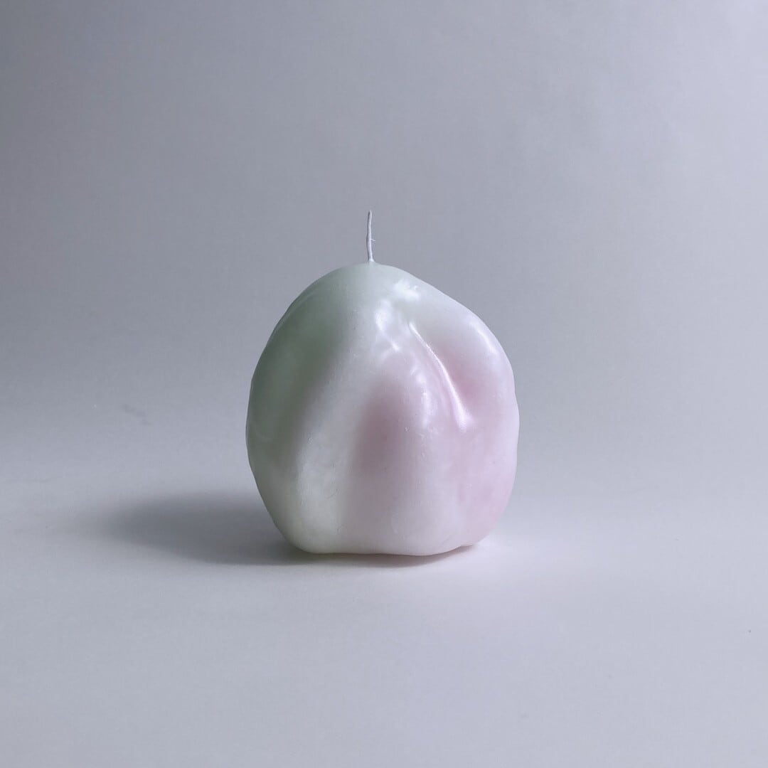 ゐる(いる)キャンドル|Sサイズ:グリーン&ピンク