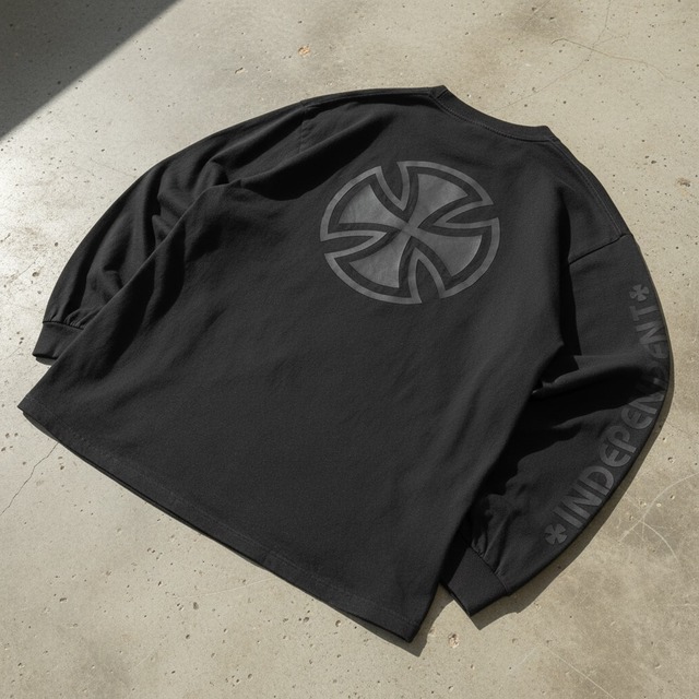 old independent “アイアンクロス“ ロングTシャツ ロンT ブラック
