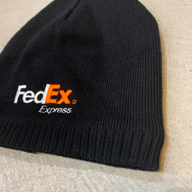 未使用品 FedExExpress フェデックスエクスプレス ビーニー 企業ロゴ