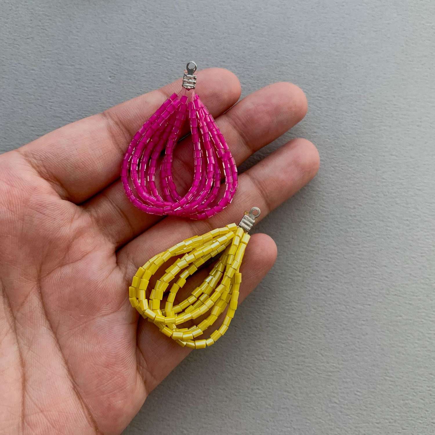再入荷〉カシメ付しずく型ビーズタッセル | Dua-アクセサリーパーツ