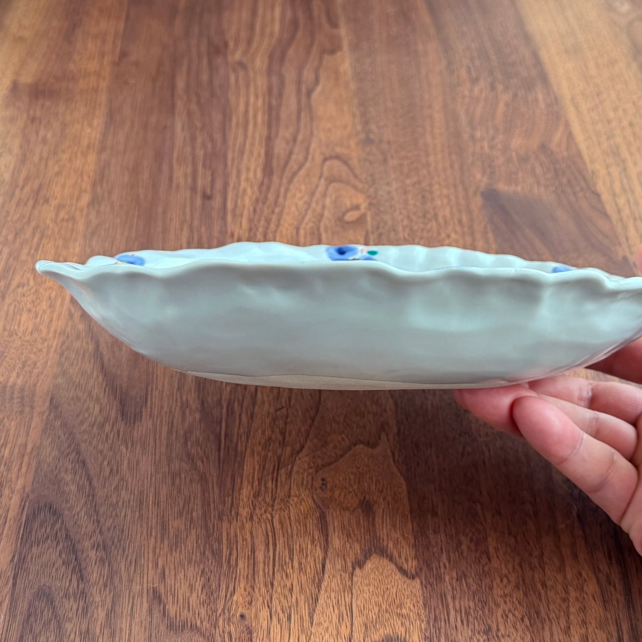 松尾貞一郎 ｜ 楕円鉢 23.5cm（染錦錆丸紋） 貞土窯・有田 | にっこう