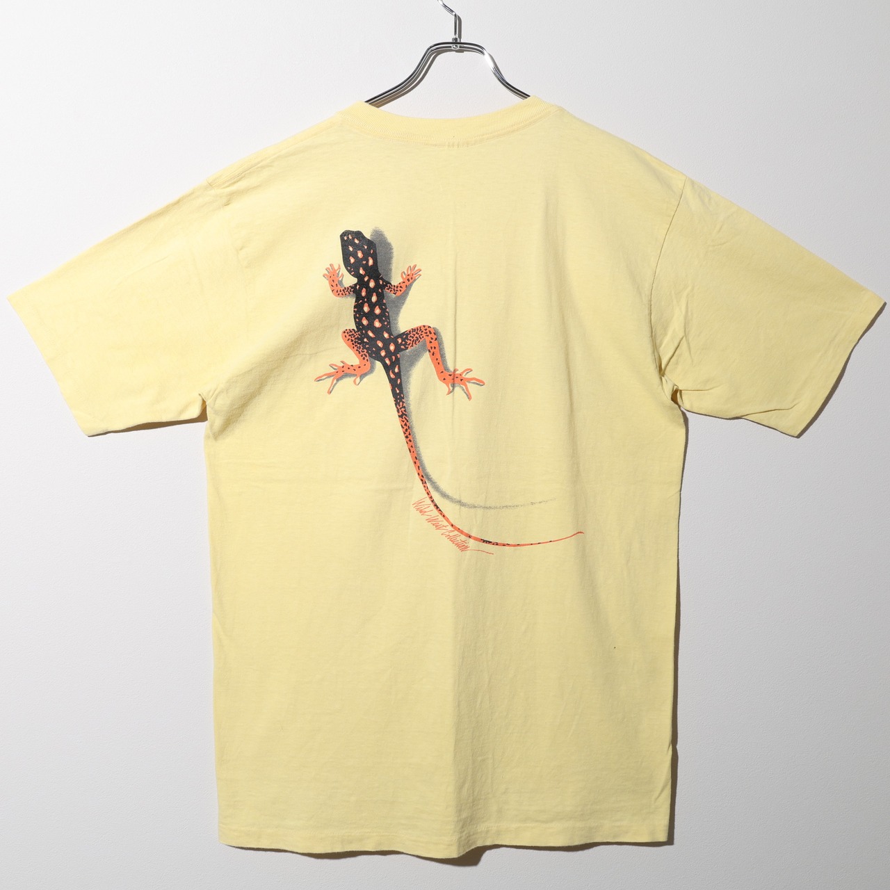 美品 XL 90s USA Lizard Marlboro Tシャツ 袖裾シングルステッチ トカゲ マルボロ 企業T