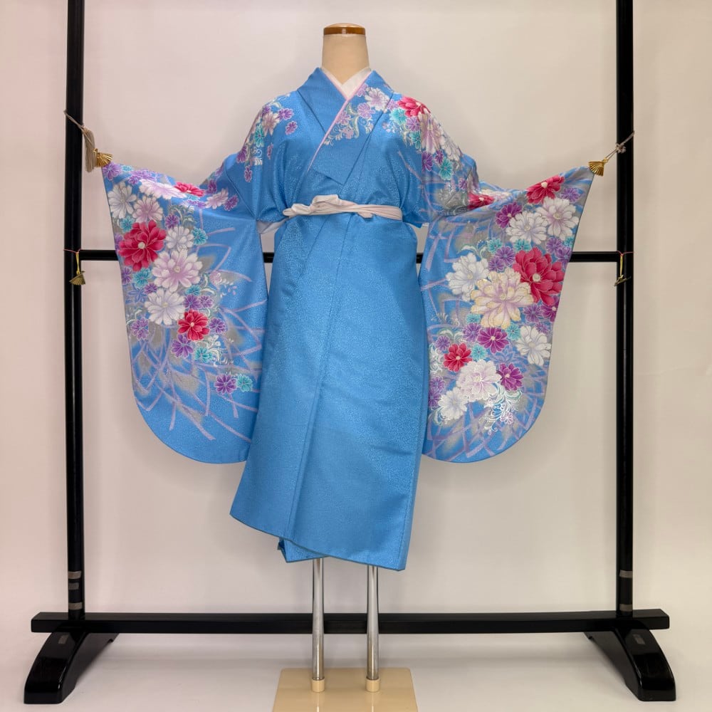浴衣・きもの兼用に 百合の花 萩 撫子 浴衣・きもの兼用に 百合の花 萩