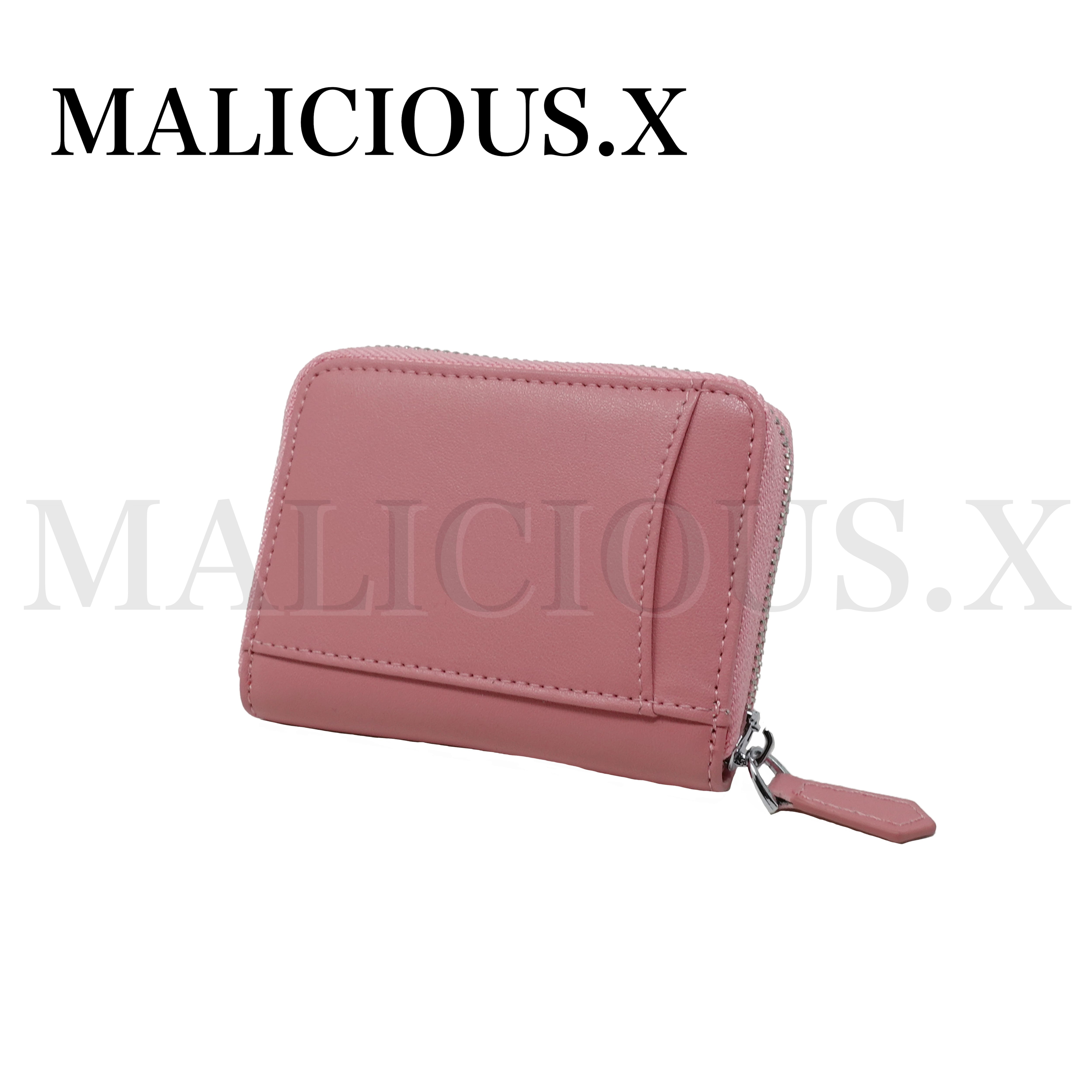Heart Eye folding zip card & coin case(Pink)/lce Green | MALICIOUS.X