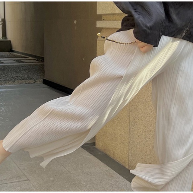 pleated collar pants　10056