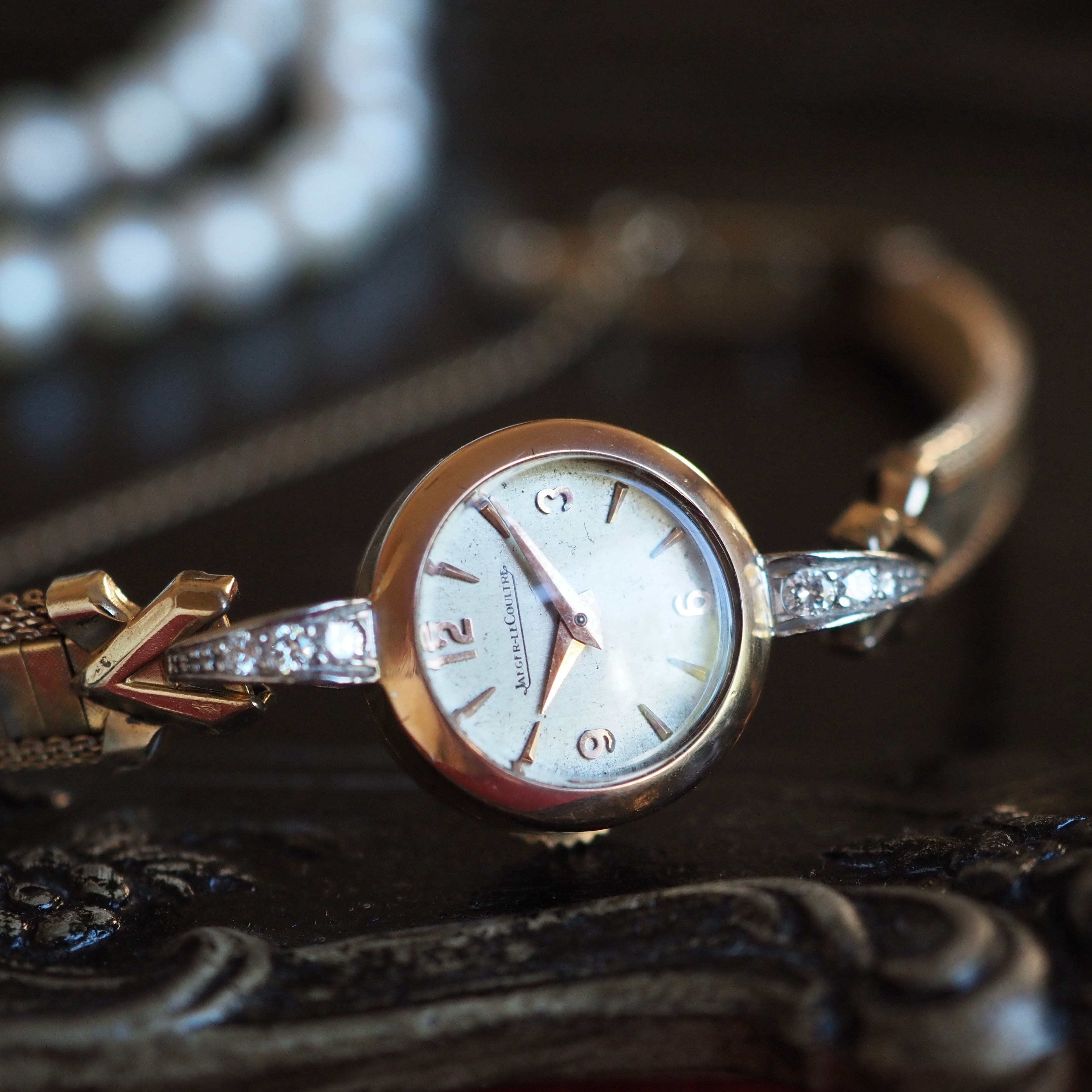 Jaeger-LeCoultre ジャガー・ルクルト K18 金無垢 ダイヤモンド バック