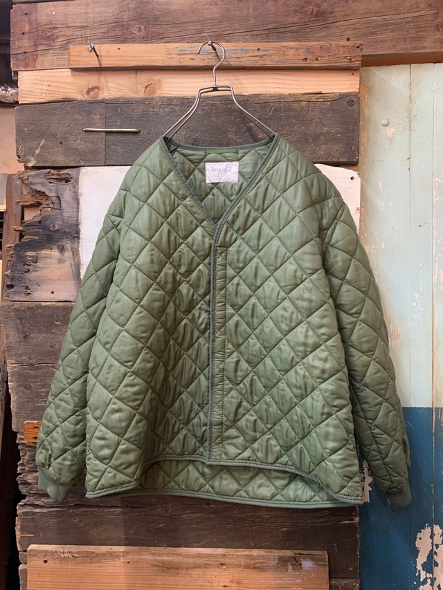 80's belgian army quilting liner jacket