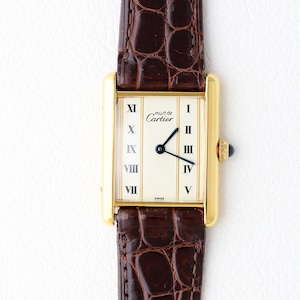 カルティエ マストタンク LM ストレートローマン ダイヤル