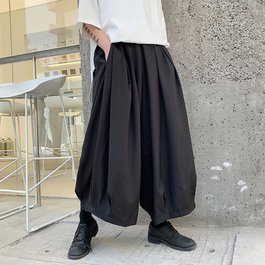 ⭐︎即購入ok⭐︎ レイヤード 袴ズボン ワイドパンツ スカート風 アシメ 通販