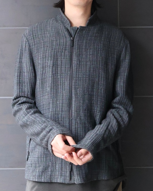 【EMPORIO ARMANI】mulch material zip up jacket