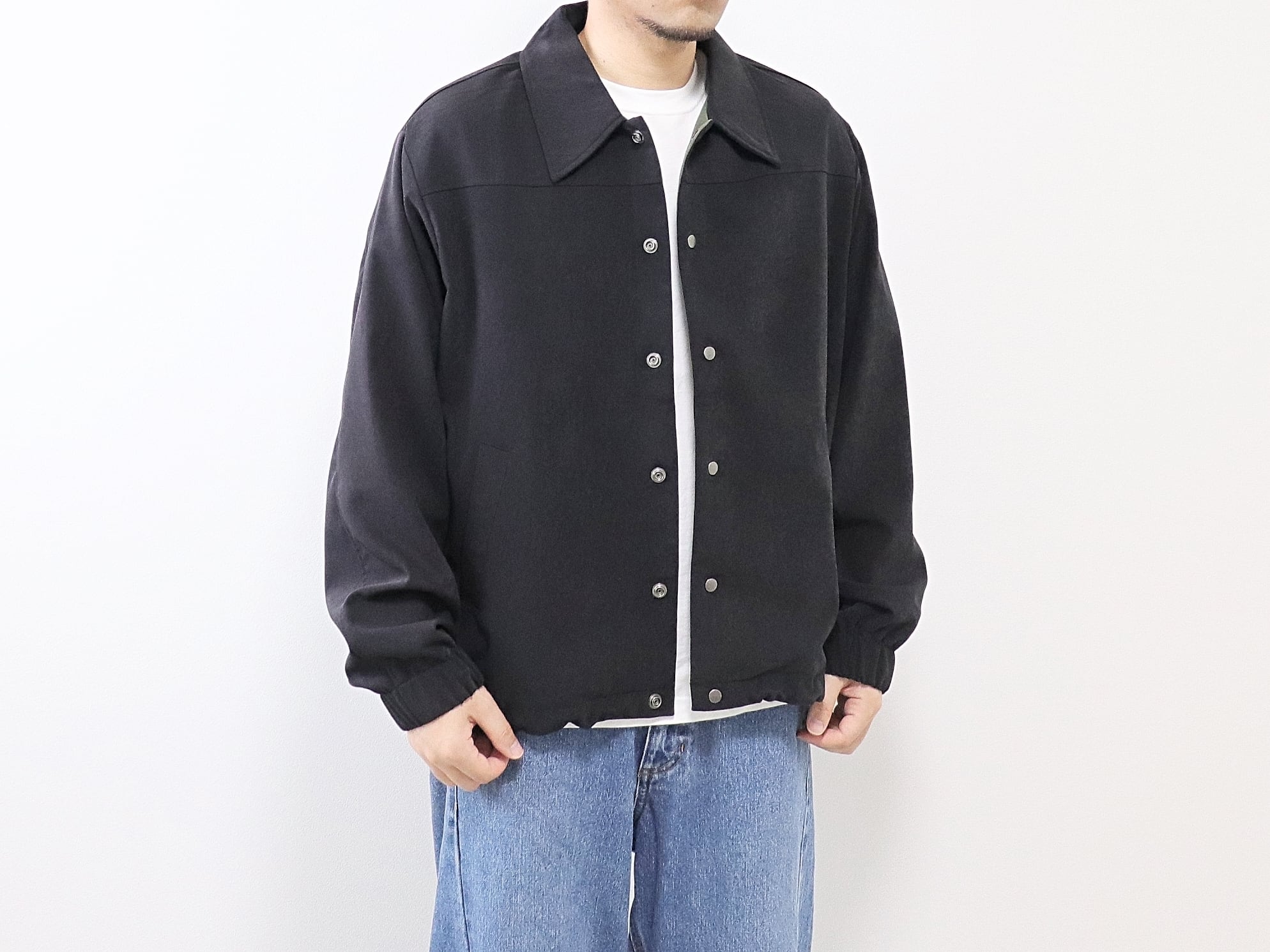 KELEN / VEGAN SUEDE COACH JACKET "NANCY" - BLACK　ケレン / ヴィーガンスエード コーチジャケット - ブラック
