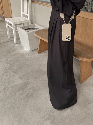 asymmetry tag（beige/long）