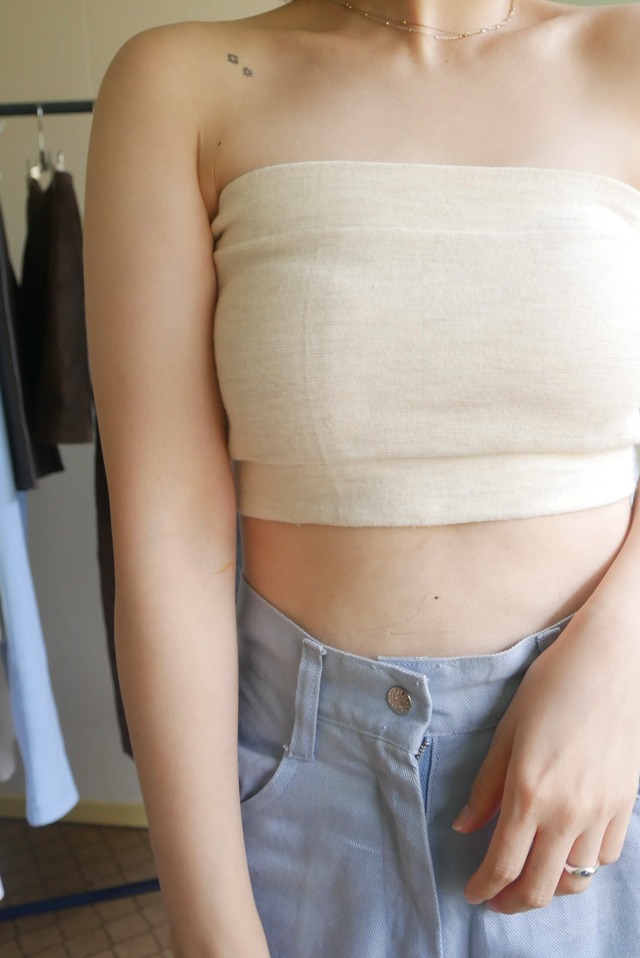 70s-80s Euro Vintage Knit Tube Top