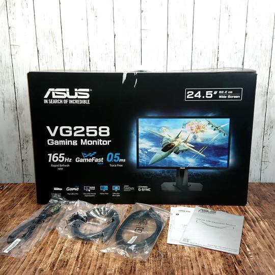 動作確認済】美品 ASUS ゲーミングディスプレイ VG258QR-R 液晶 ...