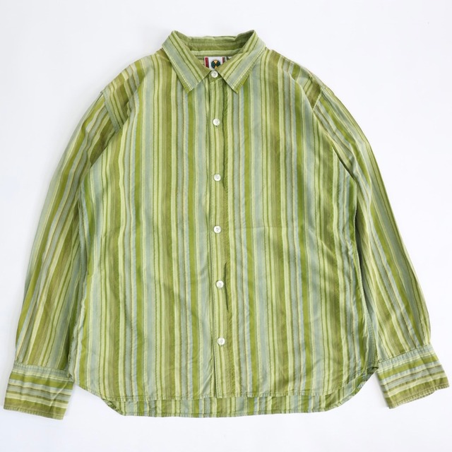 CROSS COLOURS STRIPED LONG SLEEVE SHIRT