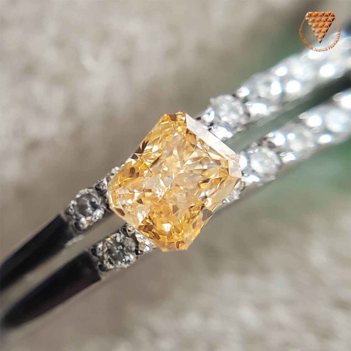 0.151 ct Fancy Intense Yellowish Orange SI2 CGL 天然 オレンジ 