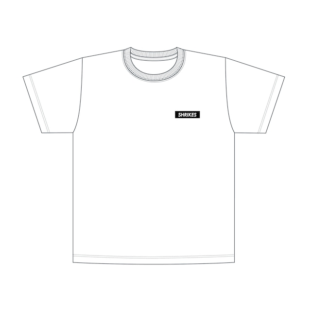 ワンポイントボックス コットンTシャツ（ホワイト）