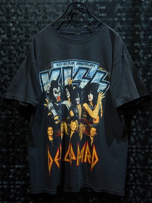【ÆIEM】"KISS × Def Leppard double head runner tour"vintage official t-shirt