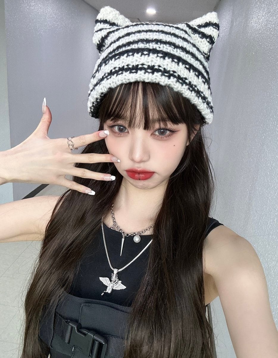☆IVE ウォニョン 着用!!【FALLETT】NERO BEANIE | もごつ ☆IVE ウォニョン 着用!!【FALLETT】NERO BEANIE | もごつ
