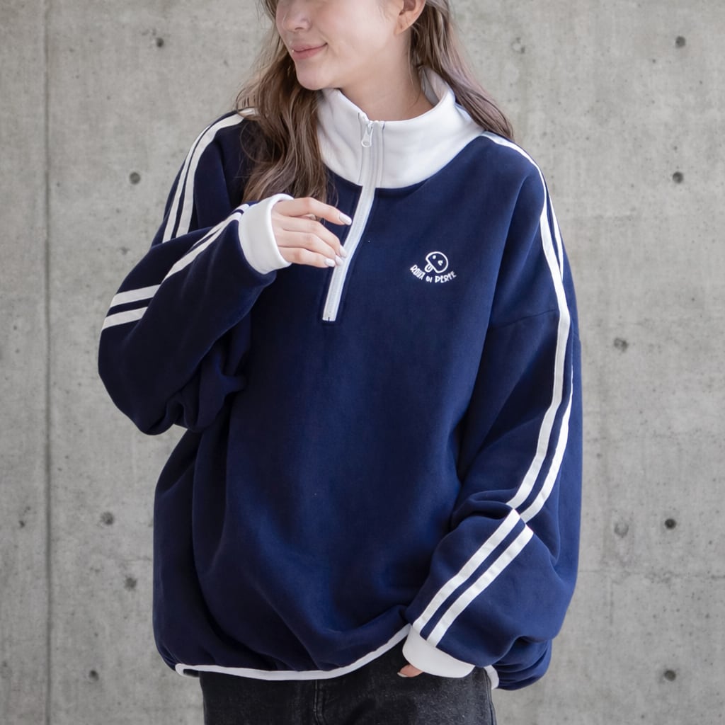 裏起毛ハーフジッププルオーバー | ROUX DI PERFE INTERNAZIONALE ルゥ