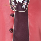 韓国伝統衣装 チマチョゴリ レッド系 トップス ワンピース ドレス インナー 花 花柄 刺繍 華やか かわいい ボタン 民族衣装 チマ チョゴリ 韓流 韓服 イベント ステージ コスプレ 仮装 舞台 ダンス ピンク系 ホワイト系 パープル系