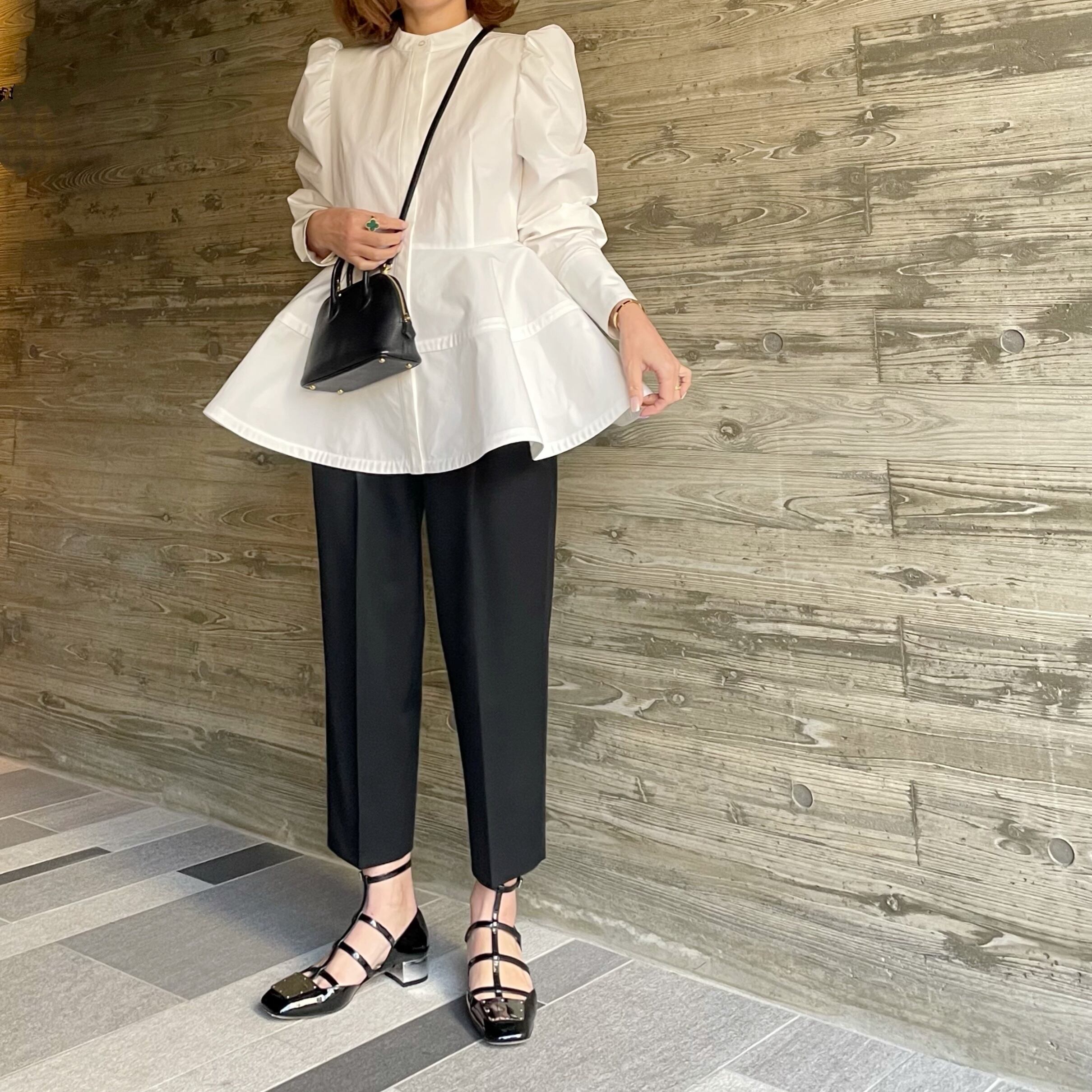 新品 Cygne ペプラムブラウス Marie ホワイト M 