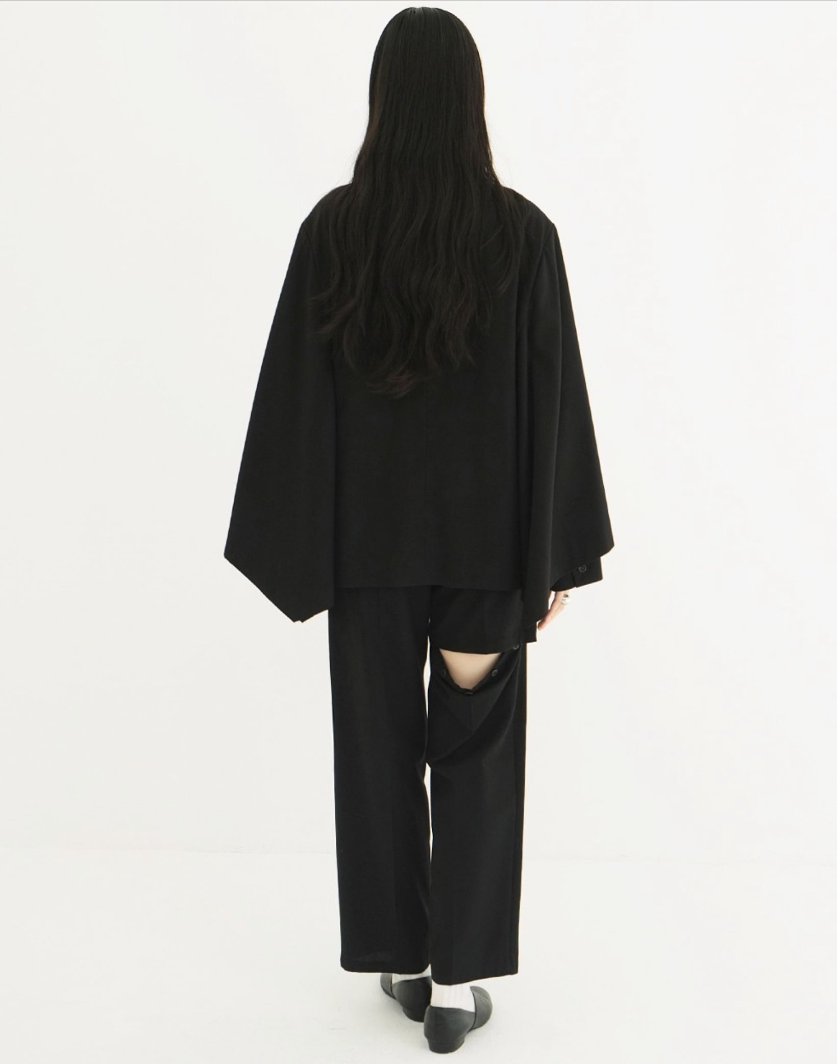 CLANE JACKET DETAIL CAPE TOPS | FLICKA ASHIYA