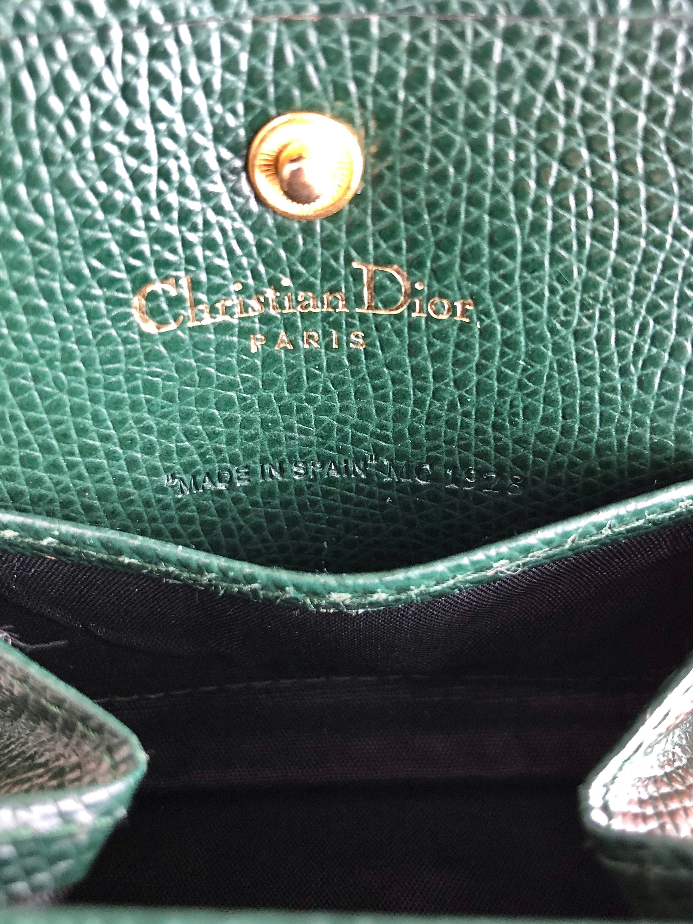 Christian Dior ♡ Vintage Green coincase 【公式通販】