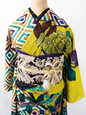 【受注商品】Rumi Rock振袖 古九谷　[ A890]